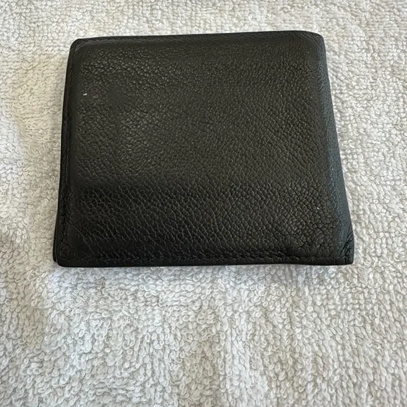Prada Saffiano Black Leather Wallet Billfold - Picture 2 of 10